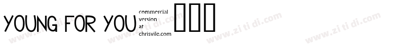 young for you字体转换